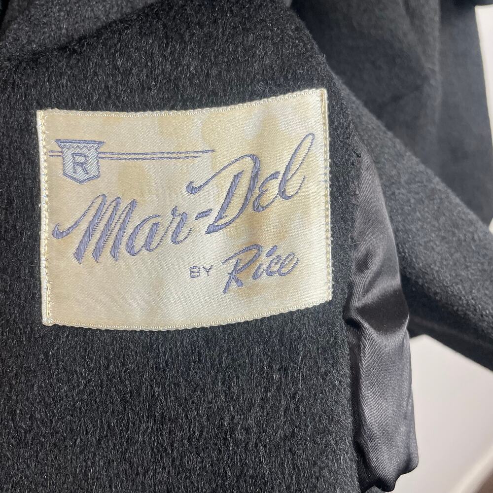 VINTAGE DEL MAR by RICE Black Coat-Women's Size Small/Medium - Picture 4 of 5